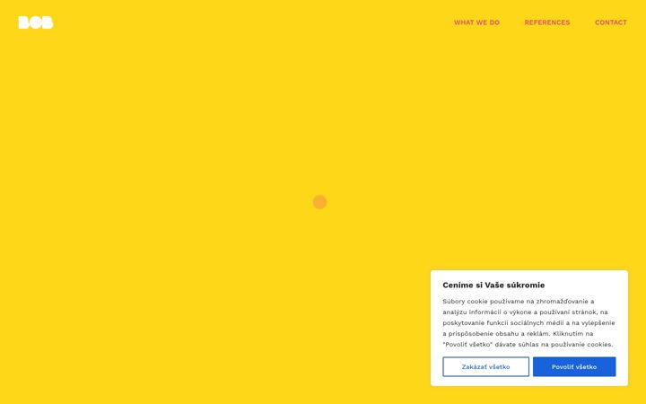 Screenshot of bobcreative.sk