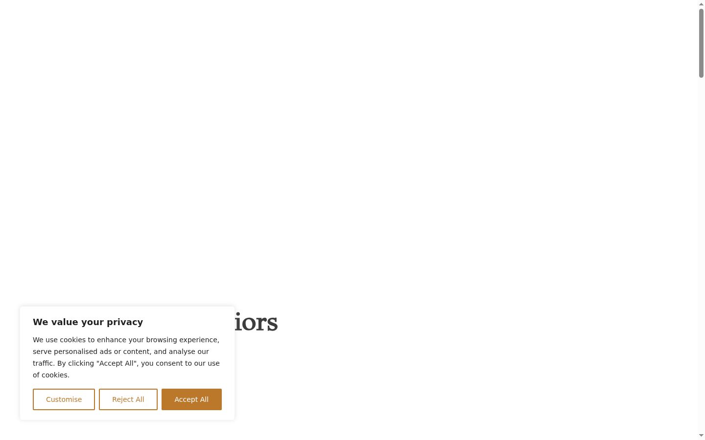Screenshot des Einwilligungsbanners vor jeglicher Interaktion