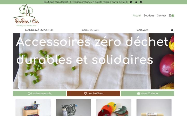 Ekrano kopija bobee-et-cie.fr