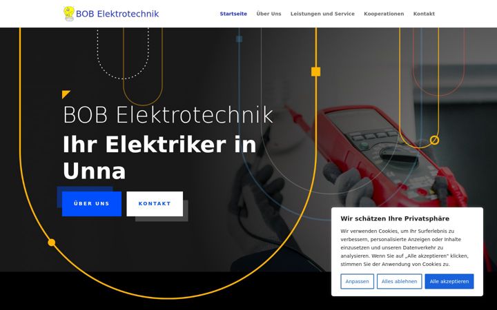 Screenshot of bobelektrotechnik.de