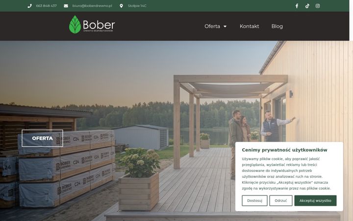 Screenshot του boberdrewno.pl
