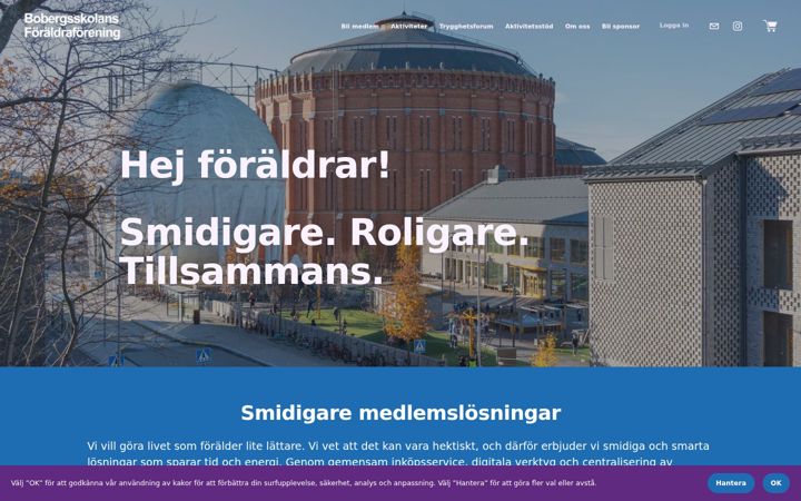Screenshot του bobergsskolansforaldraforening.se