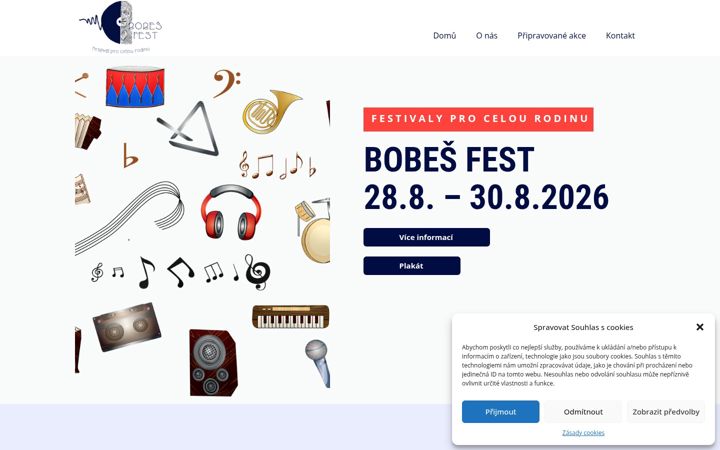 Screenshot of bobesfest.cz