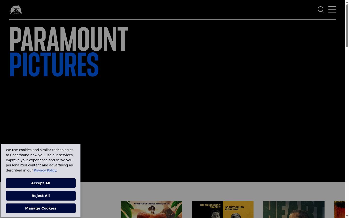 Screenshot του banner συγκατάθεσης που εμφανίστηκε πριν από οποιαδήποτε αλληλεπίδραση