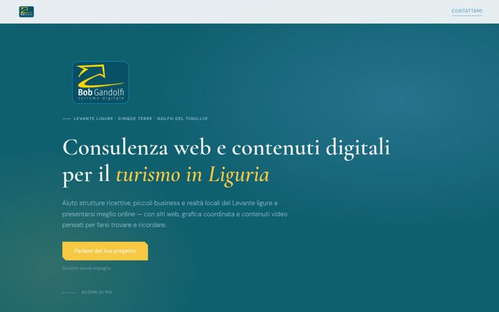 Screenshot of bobgandolfi.com