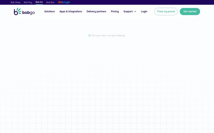 Screenshot of bobgo.co.za
