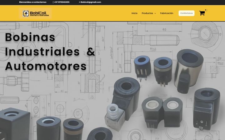 Screenshot of bobicoil.com