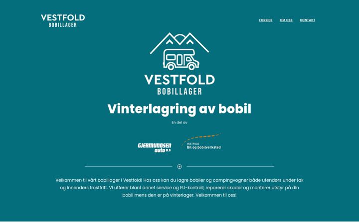 Kuvakaappaus sivustosta bobil-lager.no