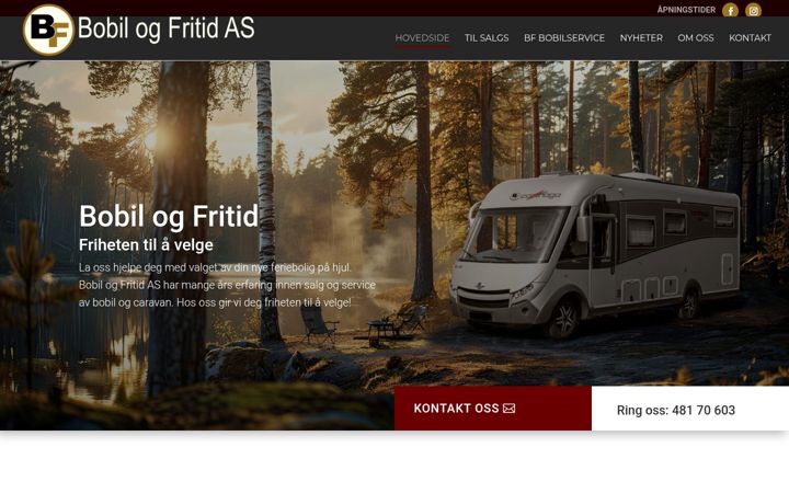 Ekraanipilt saidist bobilogfritid.no