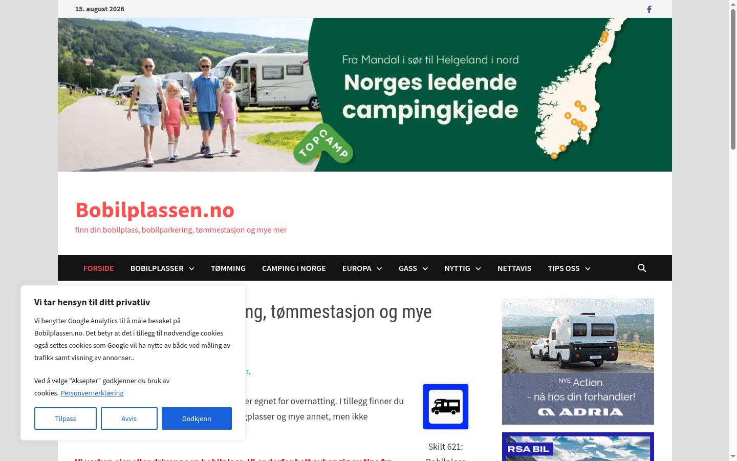 Kuvakaappaus suostumusbannerista, joka näytettiin ennen mitään vuorovaikutusta