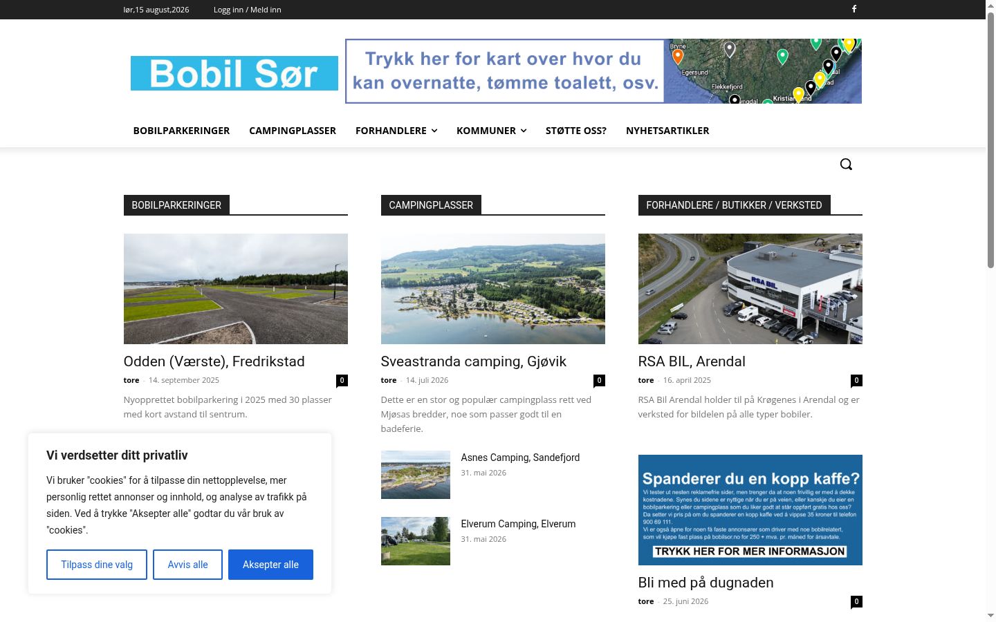 Screenshot tal-banner tal-kunsens muri qabel kwalunkwe interazzjoni