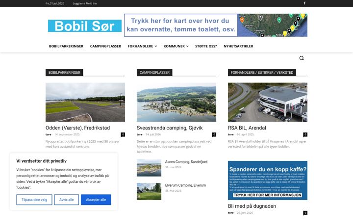 Screenshot of bobilsor.no