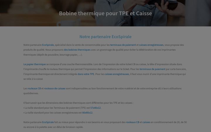 Screenshot of bobine-thermique.eu