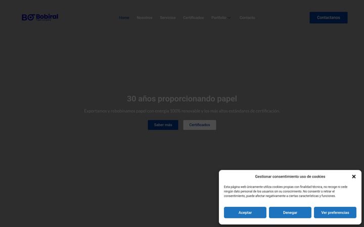 Skärmbild av bobiral.com