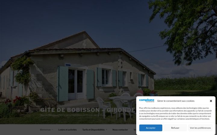 Screenshot of bobisson.fr