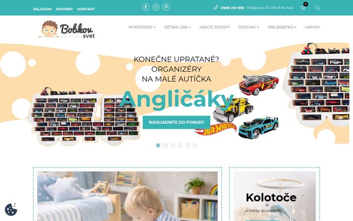 Screenshot of bobkovsvet.sk