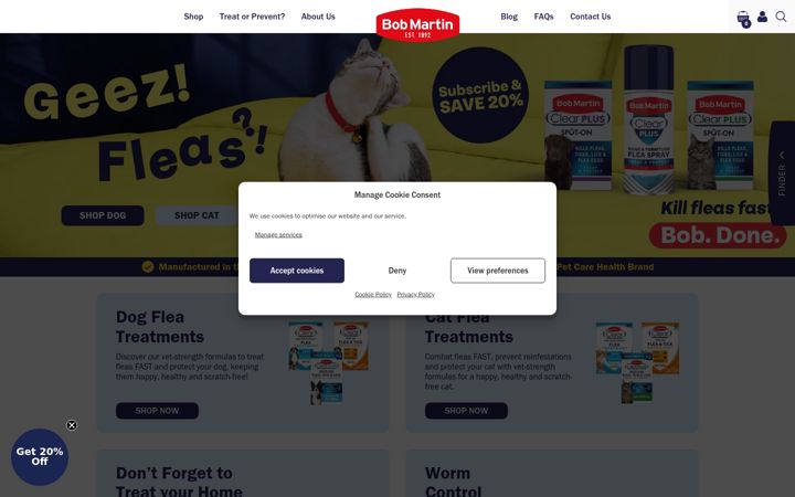 Screenshot of bobmartin.co.uk