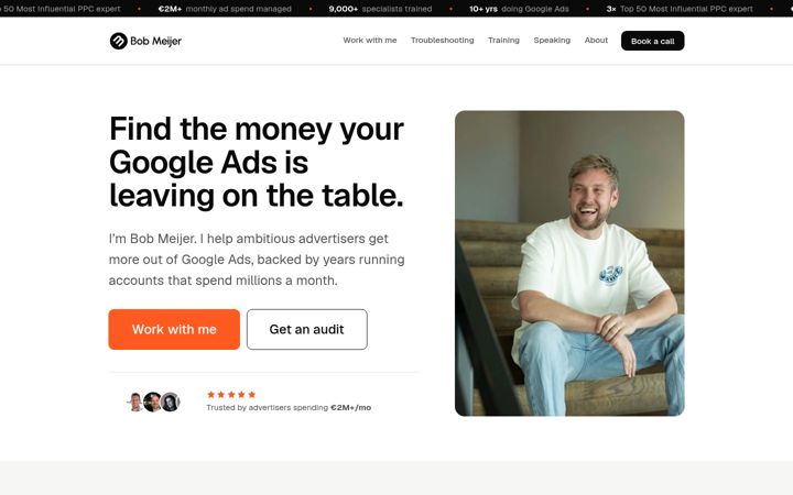 Screenshot of bobmeijer.com