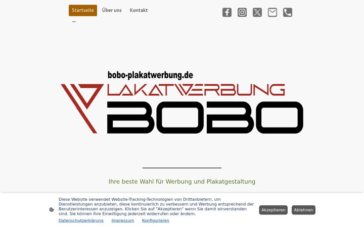 Screenshot of bobo-plakatwerbung.de
