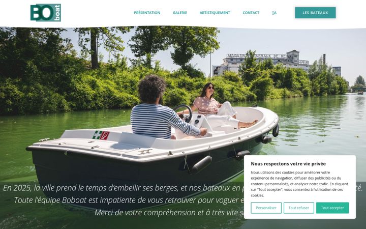Screenshot of boboat.fr