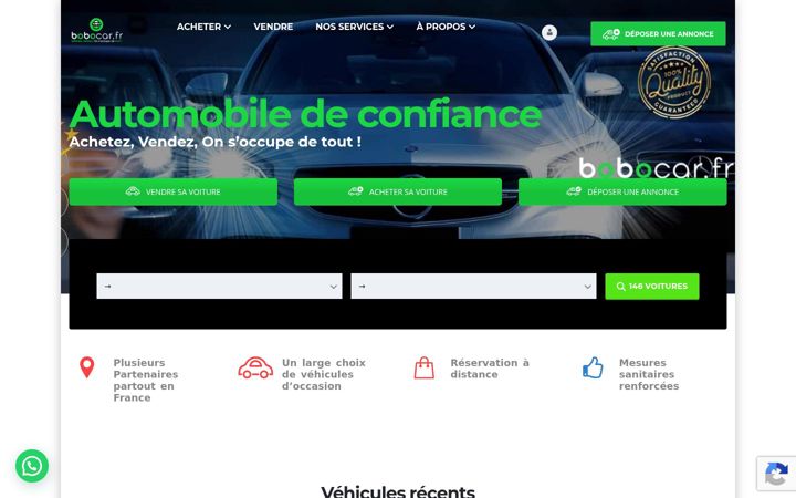 Screenshot of bobocar.fr