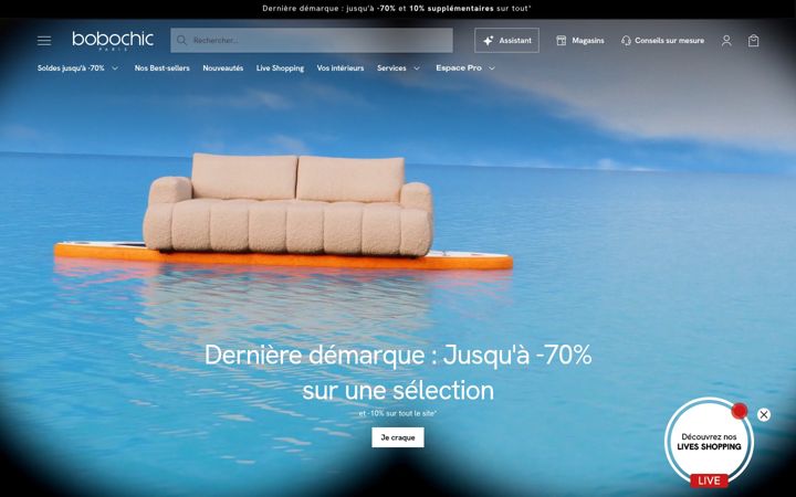 Screenshot of bobochicparis.com