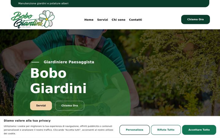 Screenshot of bobogiardini.ch