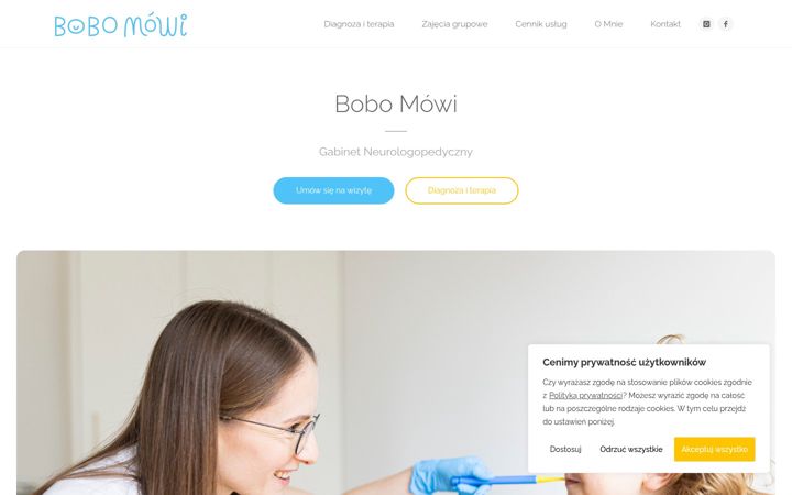 Screenshot of bobomowi.pl