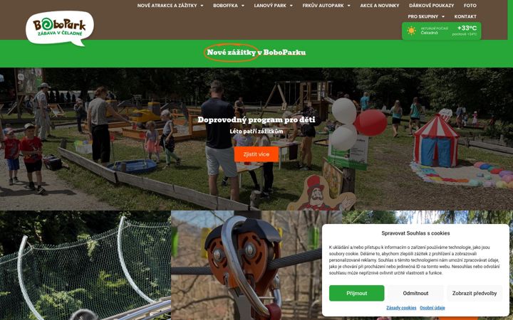 Screenshot of bobopark.cz