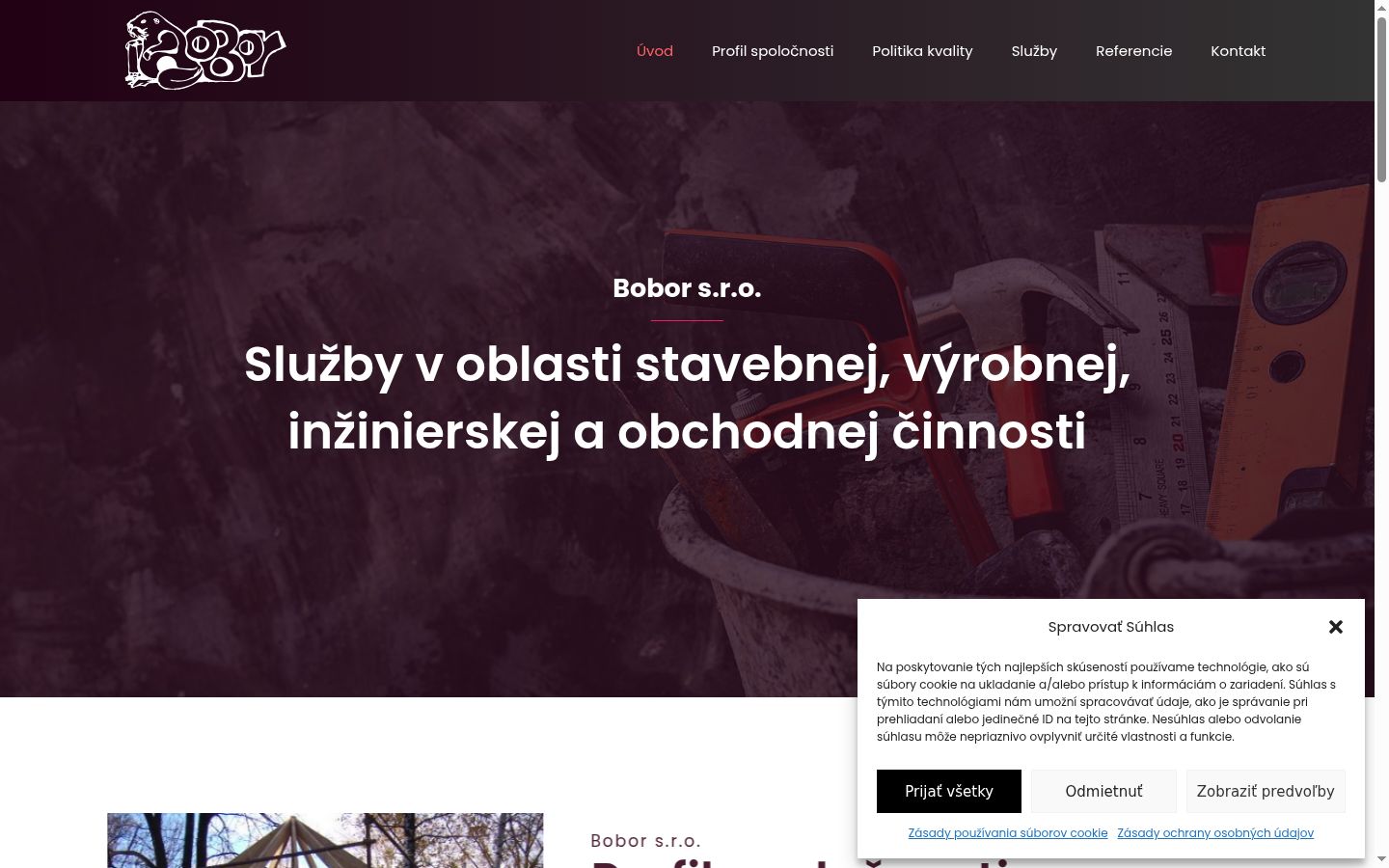 Snímek obrazovky baneru souhlasu zobrazeného před jakoukoli interakcí