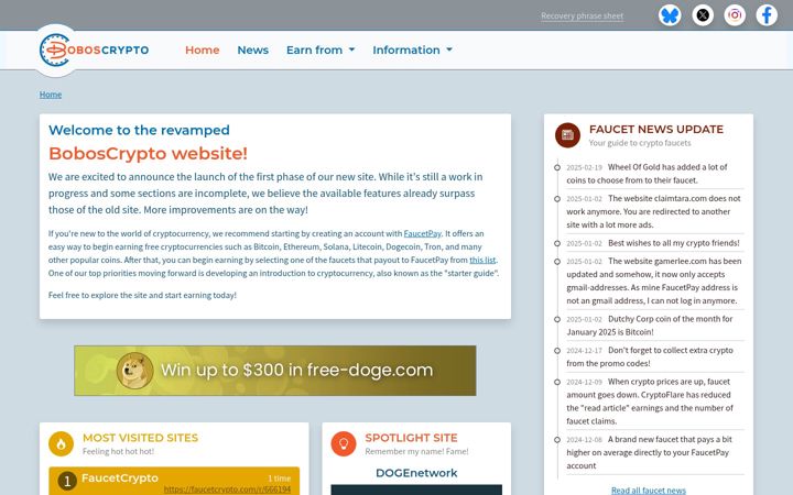 Screenshot of boboscrypto.eu