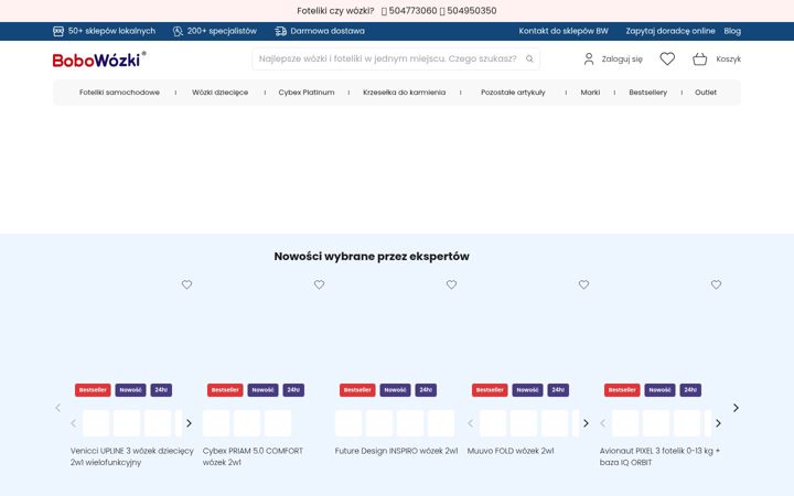 Screenshot of bobowozki.com.pl