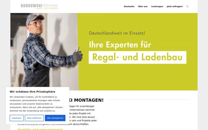 Screenshot of bobrowski-montagen.de