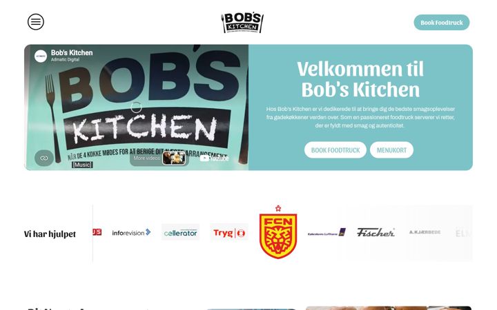 Screenshot of bobs-kitchen.dk