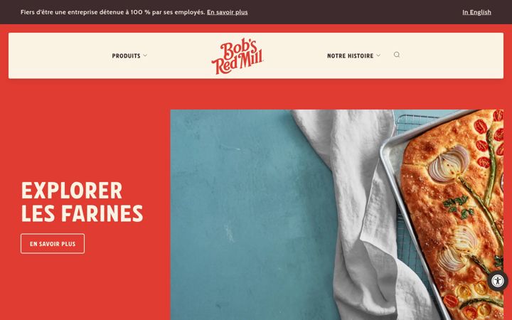 Ekrano kopija bobsredmill.ca