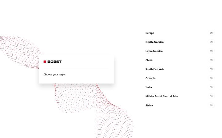 Screenshot of bobst.com