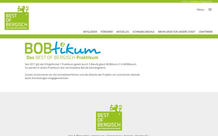 Screenshot of bobtikum.de