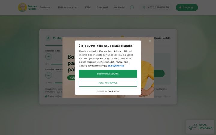 Screenshot of bobutespaskola.lt