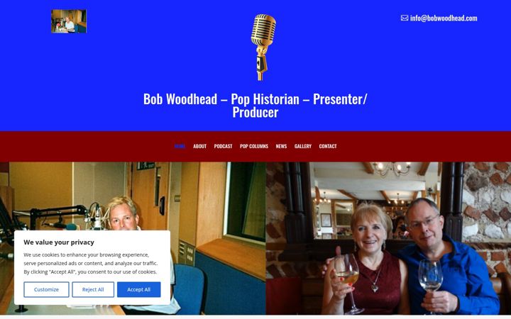 Screenshot ta' bobwoodhead.com