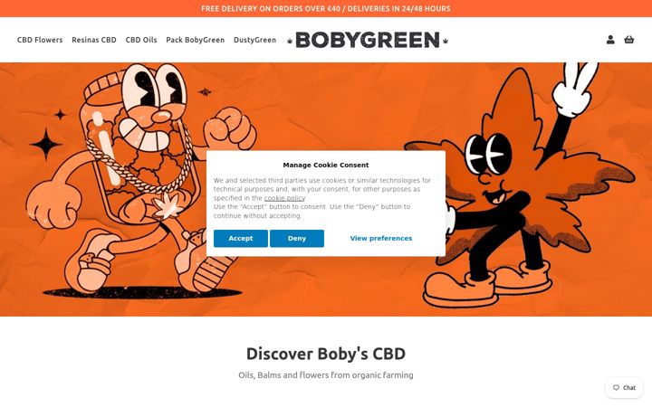 Screenshot of bobygreen.com