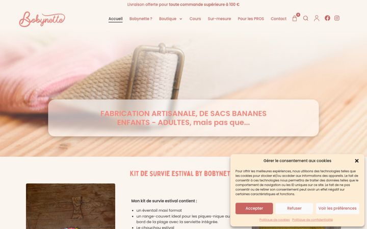 Ekrano kopija bobynette.com