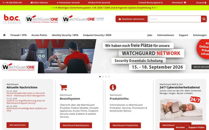 Screenshot ta' boc.de
