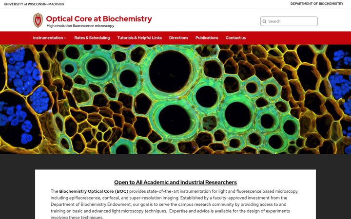 Screenshot of boc.wisc.edu