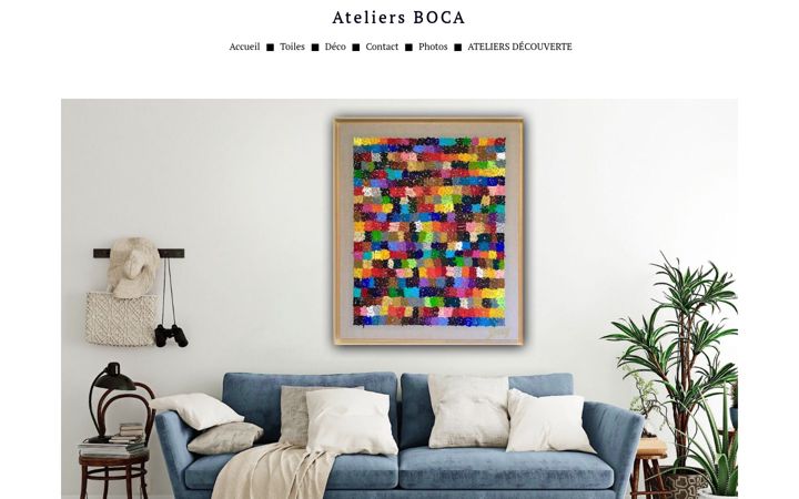 Screenshot of boca-art.fr