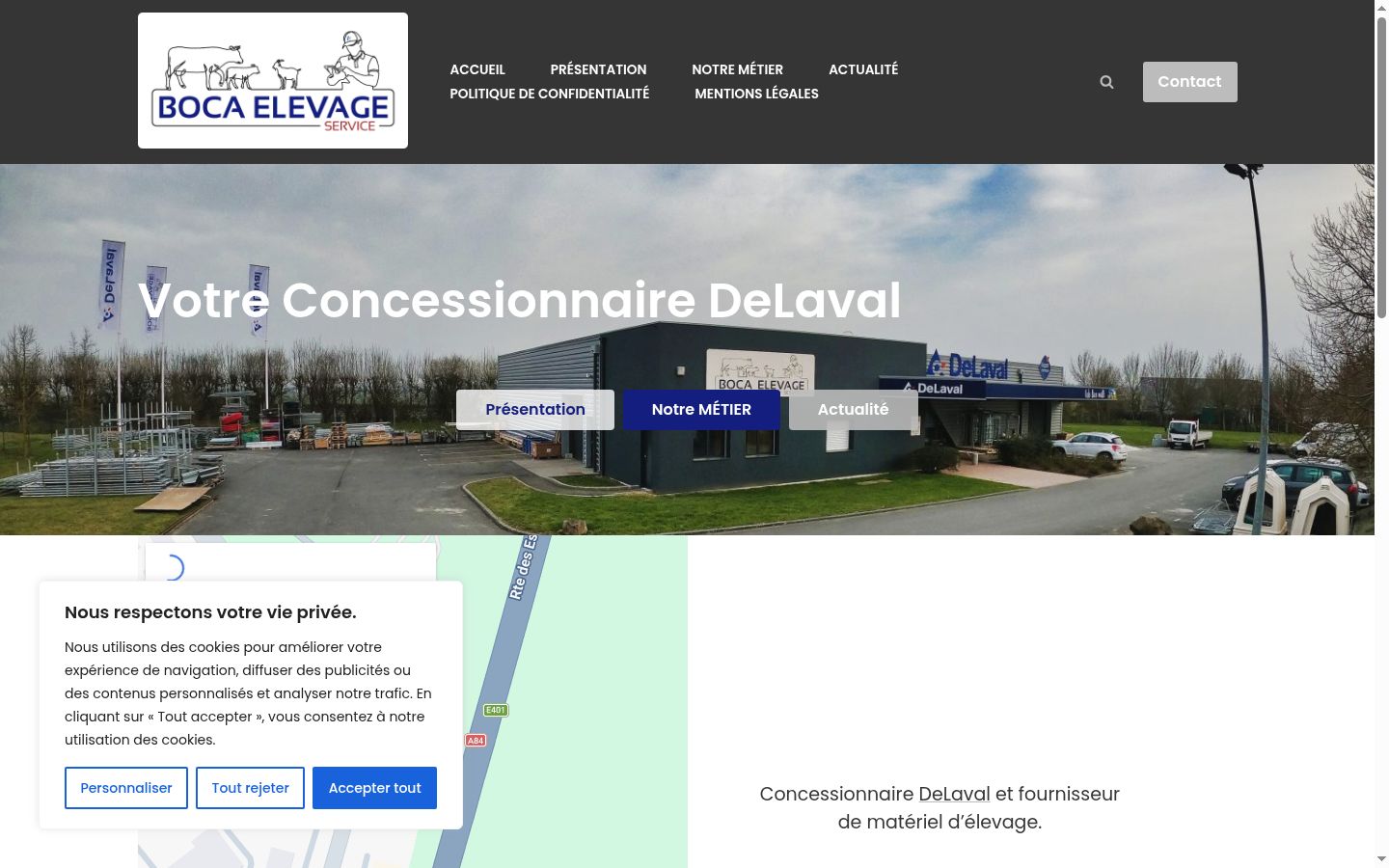 Screenshot tal-banner tal-kunsens muri qabel kwalunkwe interazzjoni