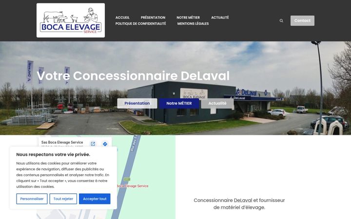 Screenshot of boca-elevage.fr