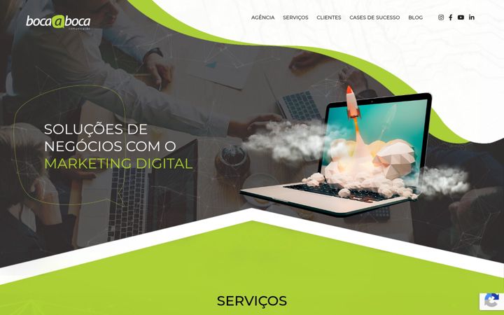 Ekrano kopija bocaabocacomunicacao.com