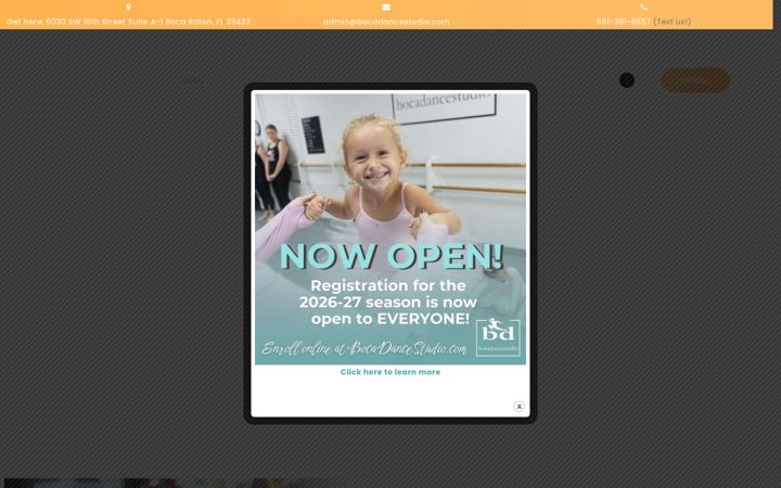 Képernyőkép: bocadancestudio.com