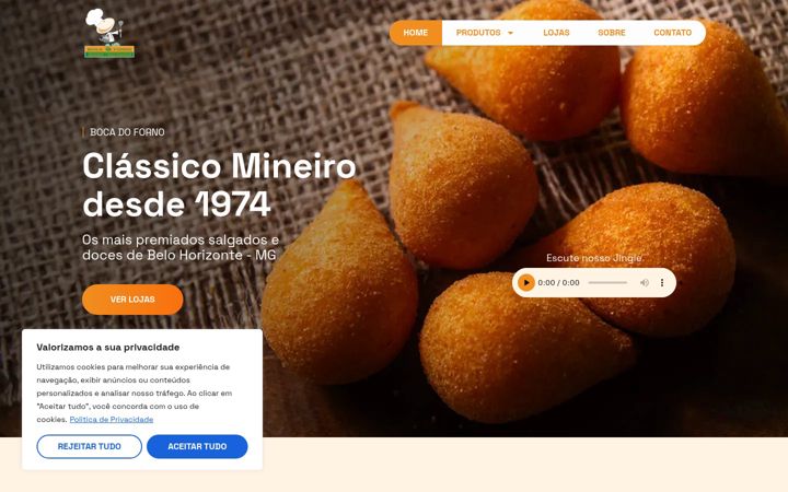 Ekrānuzņēmums no bocadoforno.com.br