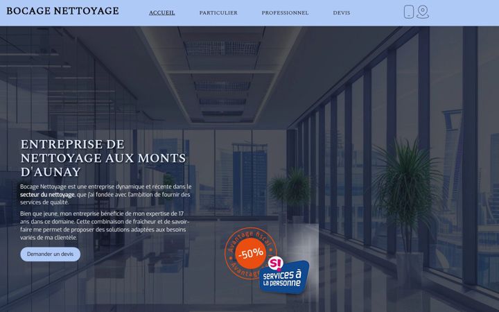 Screenshot of bocagenettoyage.fr